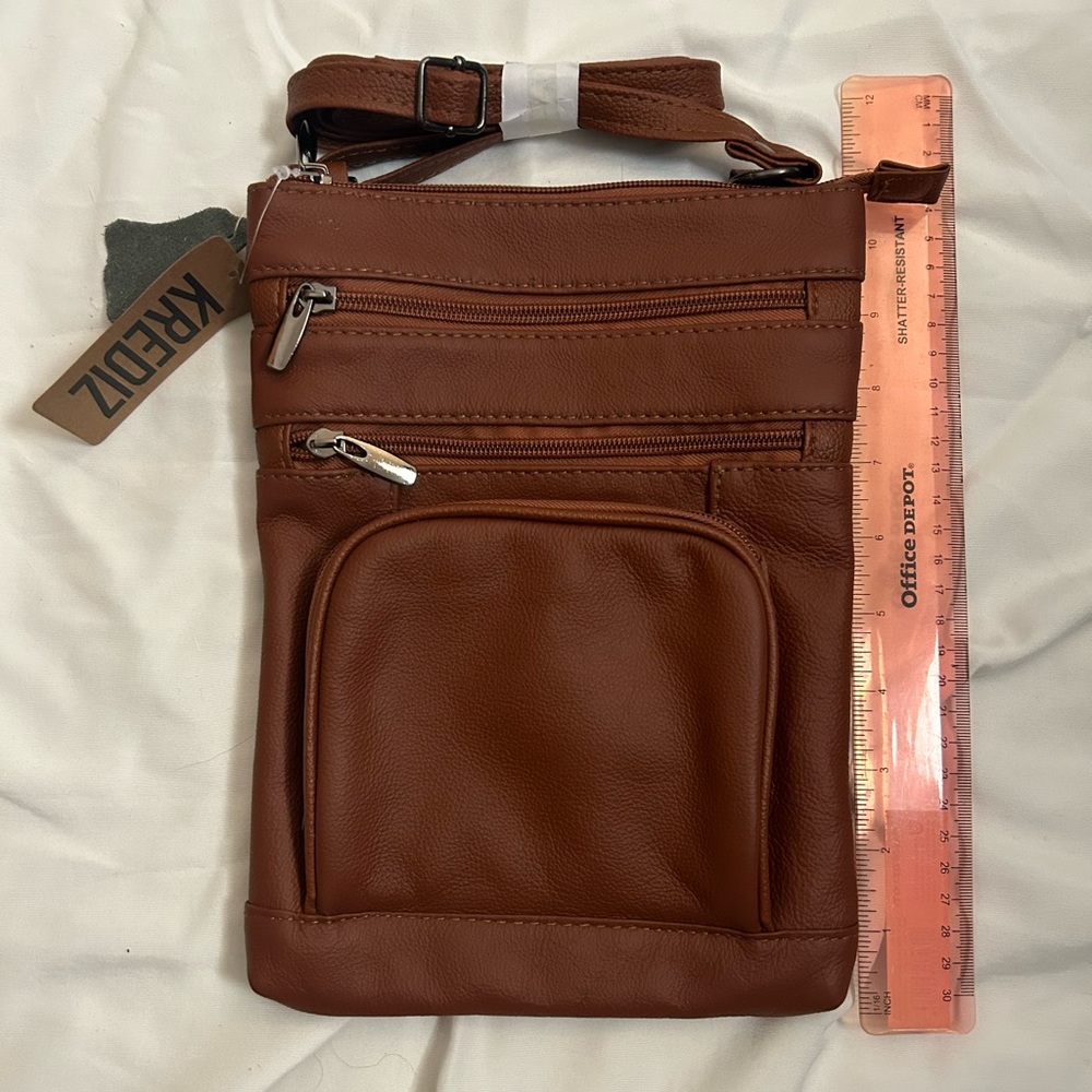 Genuine Leather Crossbody Bag